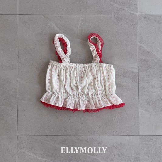 ELLYMOLLY vintage veil bustier (90-145cm)