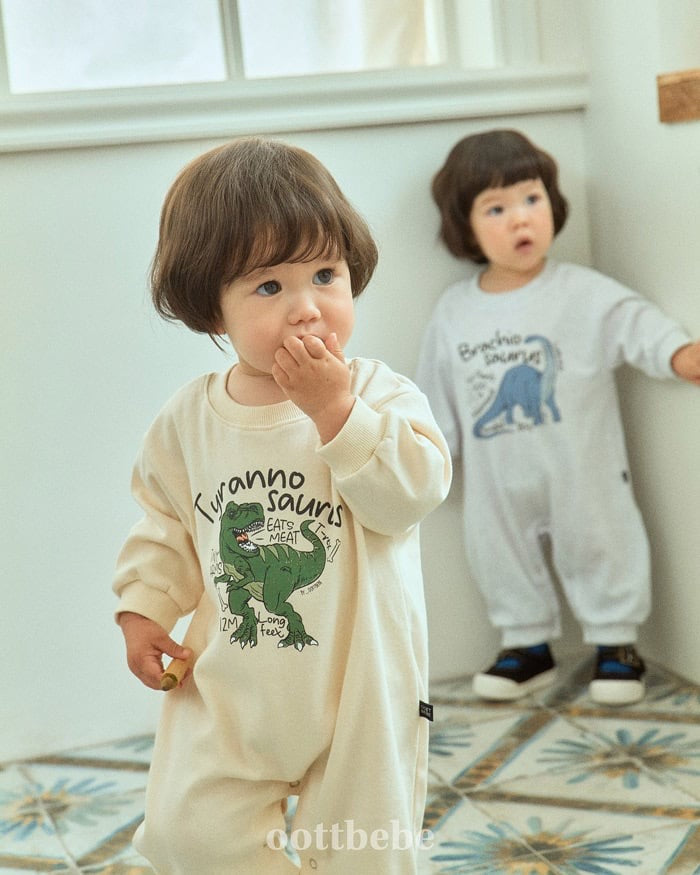 oottbebe dinosaur full body suit(3-12m)