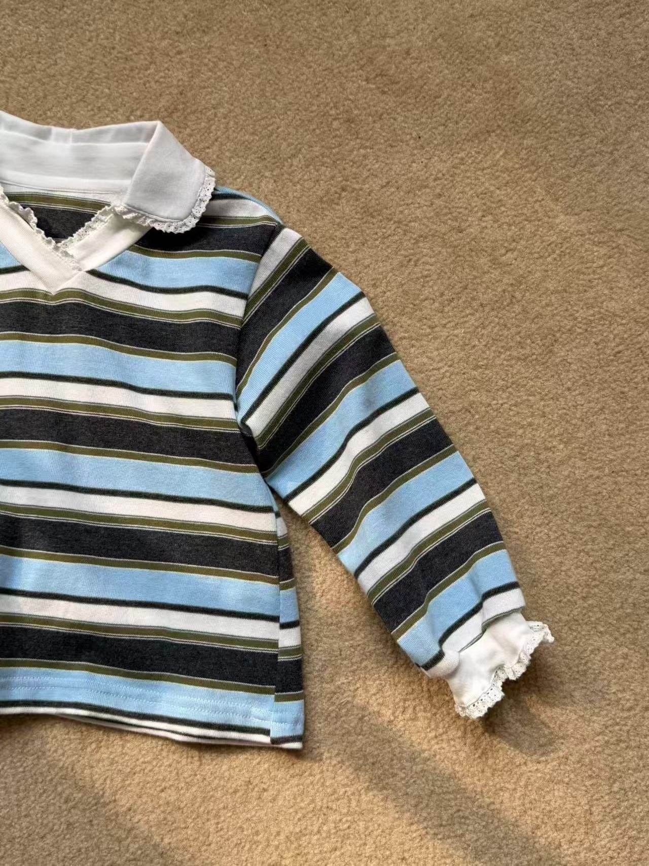 aiai sugar stripe t-shirt (95-140cm)