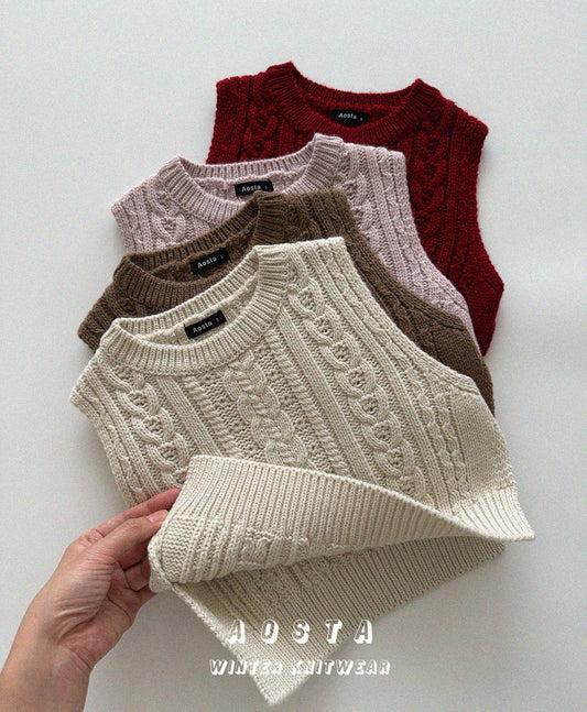 Aosta knit vest (~80-115cm)