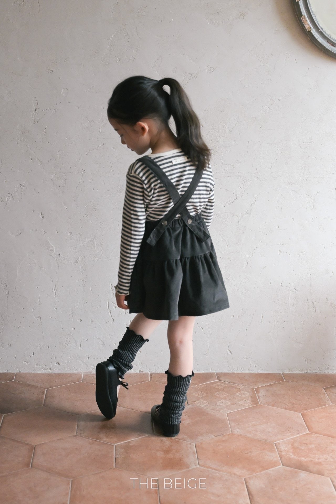 the beige suspender cancan skirt (80-120cm)