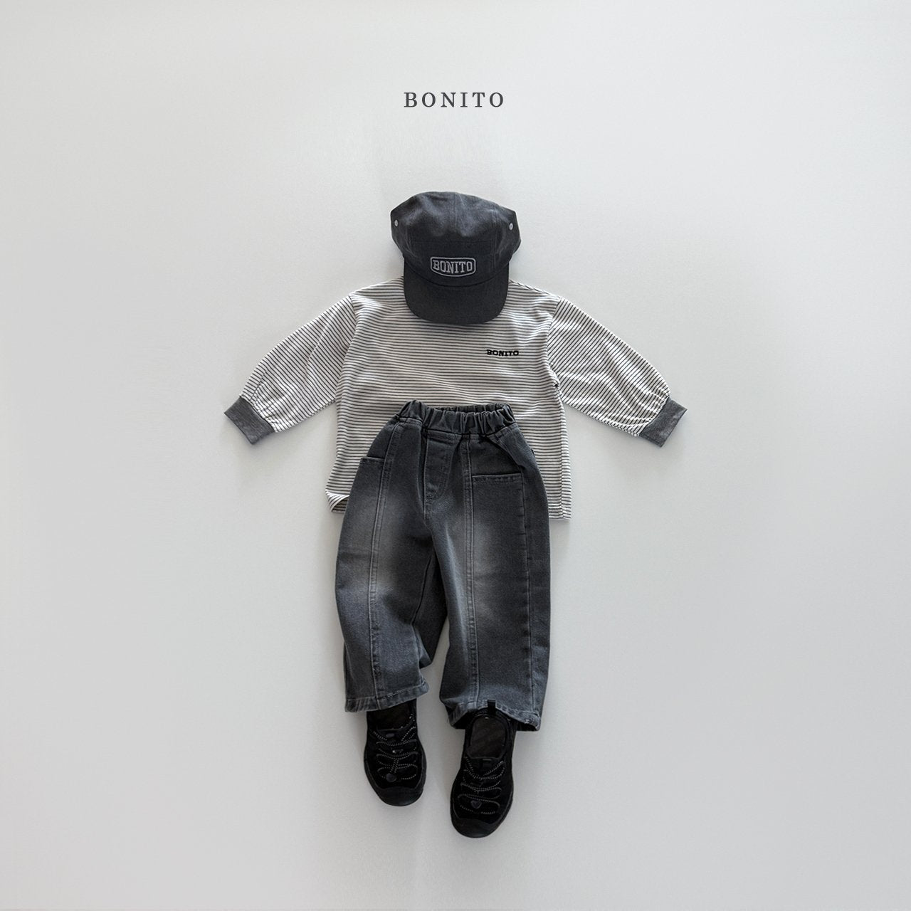 bonito incision brush denim pants (~80-140cm)