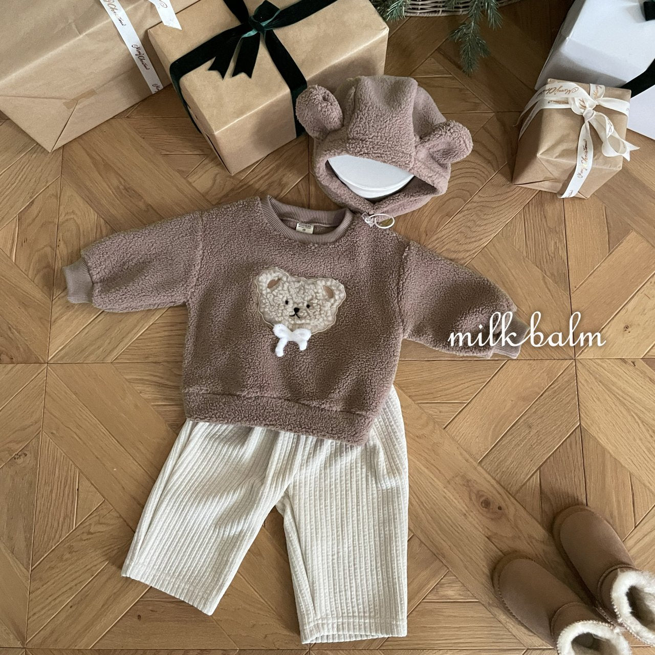 milkbalm bear embroidery mtm (75-125cm)