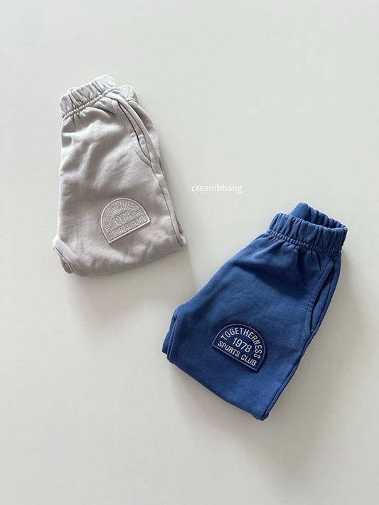 creambbang shibori embroidery training pants (~85-150cm)