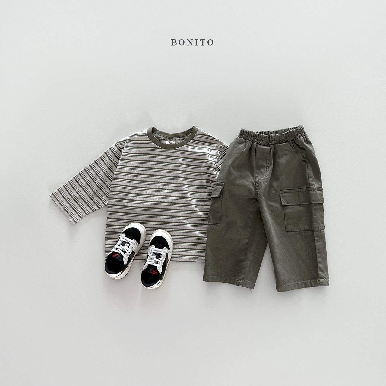 bonito collar tone on tone st tee (~80-140cm)