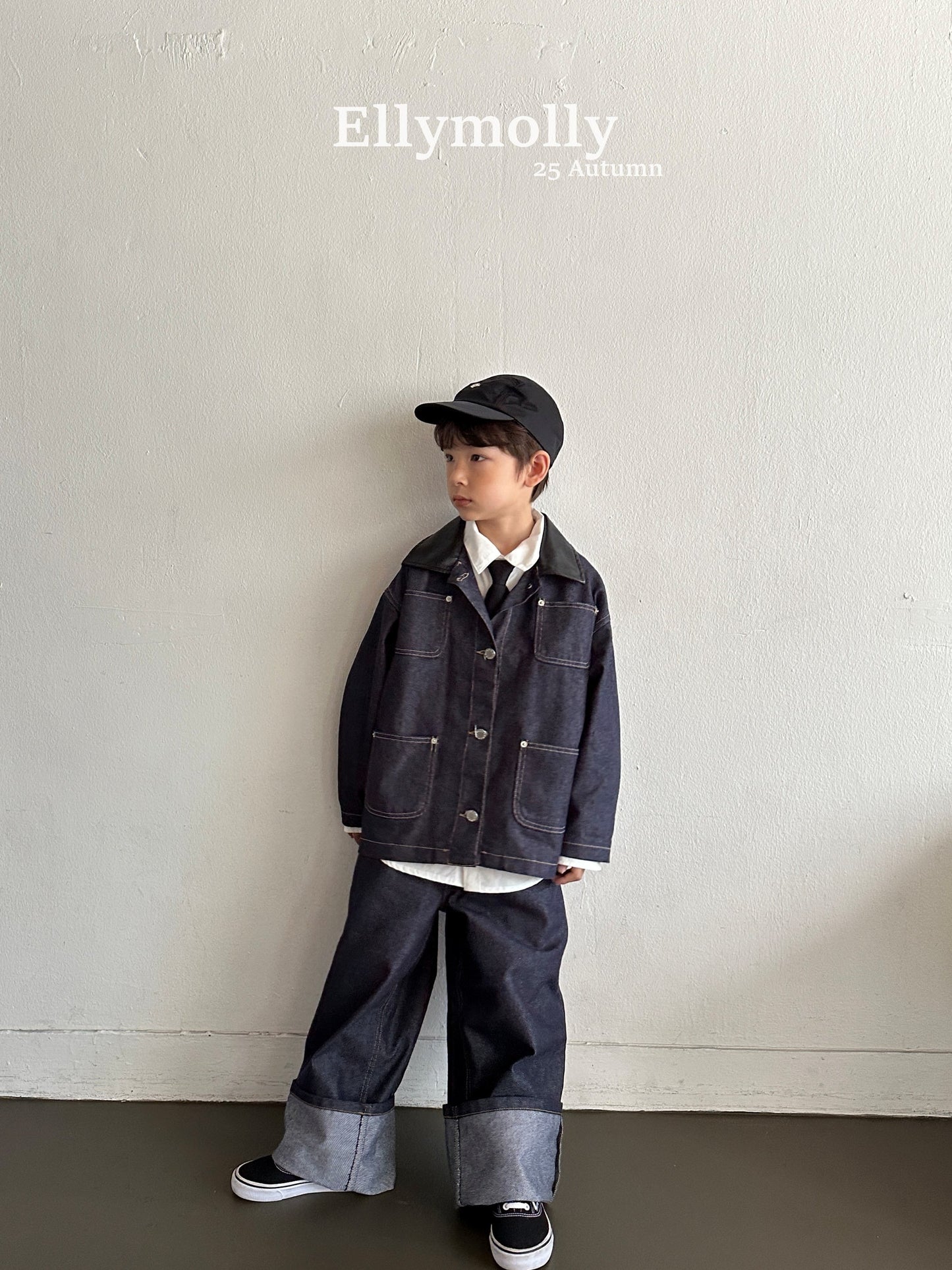ELLYMOLLY rivet blue jk (90-160cm)