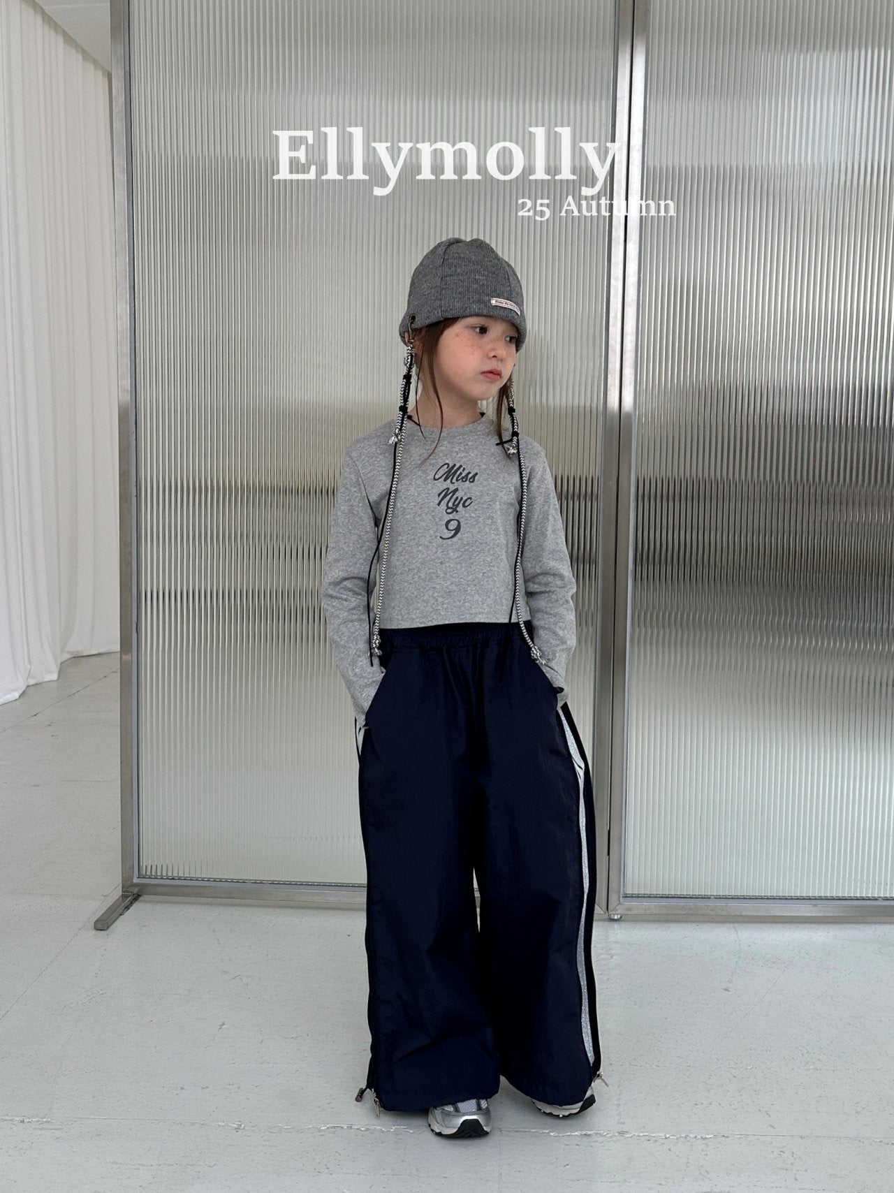 ELLYMOLLY nine crop tee (90-160cm)