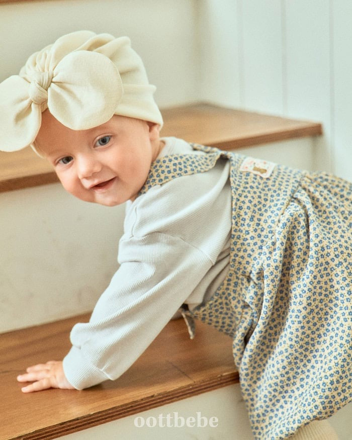 oottbebe bloom suspender suit(3-12m)
