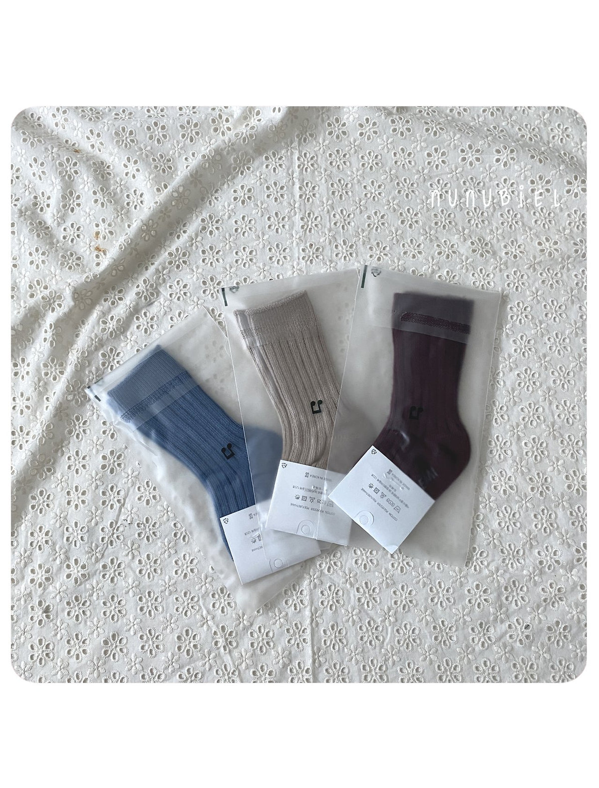 nunubiel long rib socks (~10-20cm)