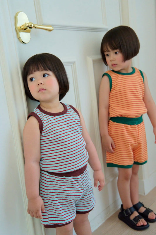 Dajoa 無袖餅乾條紋套裝 (70-115cm)