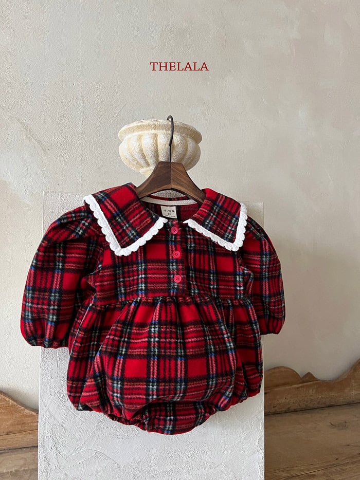 thelala sweet check suit (3-18m)
