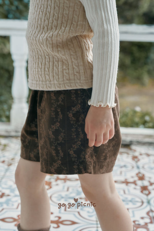 go go picnic ivy corduroy shorts (70-120cm)
