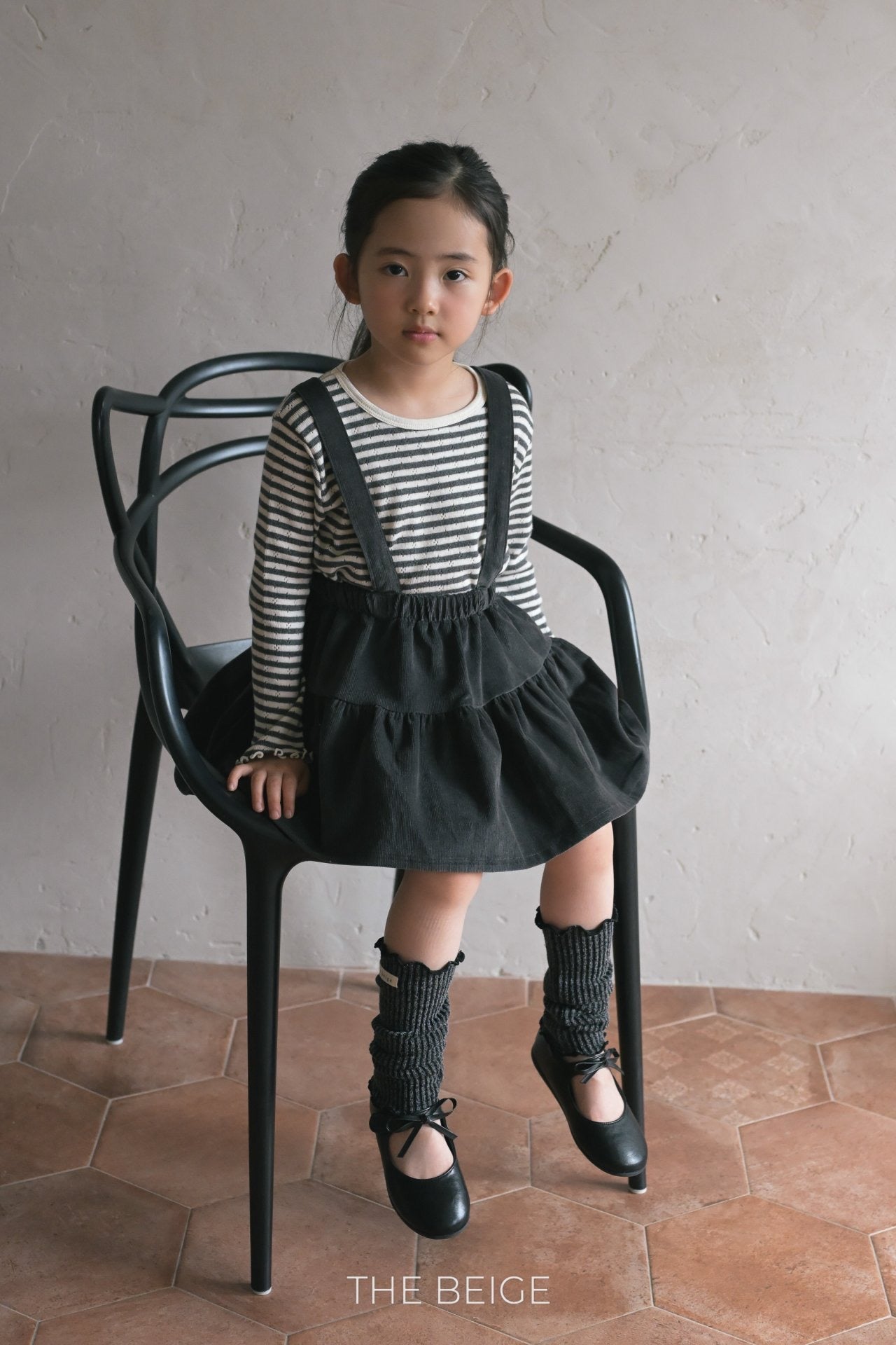 the beige suspender cancan skirt (80-120cm)
