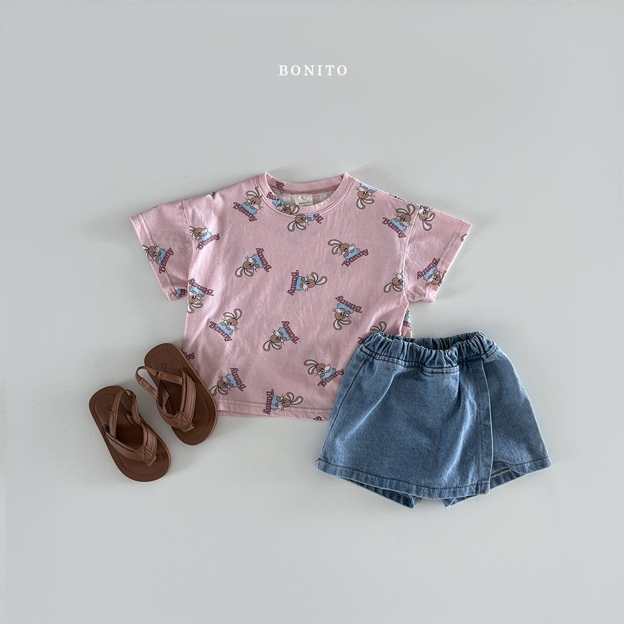 bonito denim skirt shorts (70-140cm)
