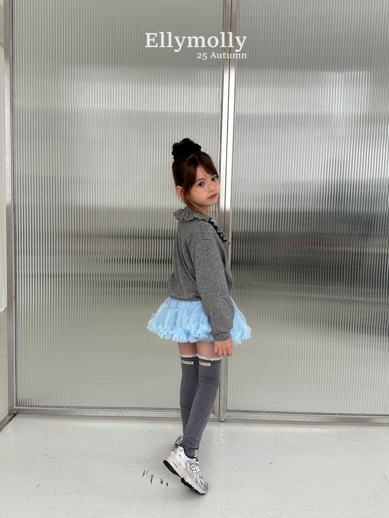 ELLYMOLLY frill knee high socks