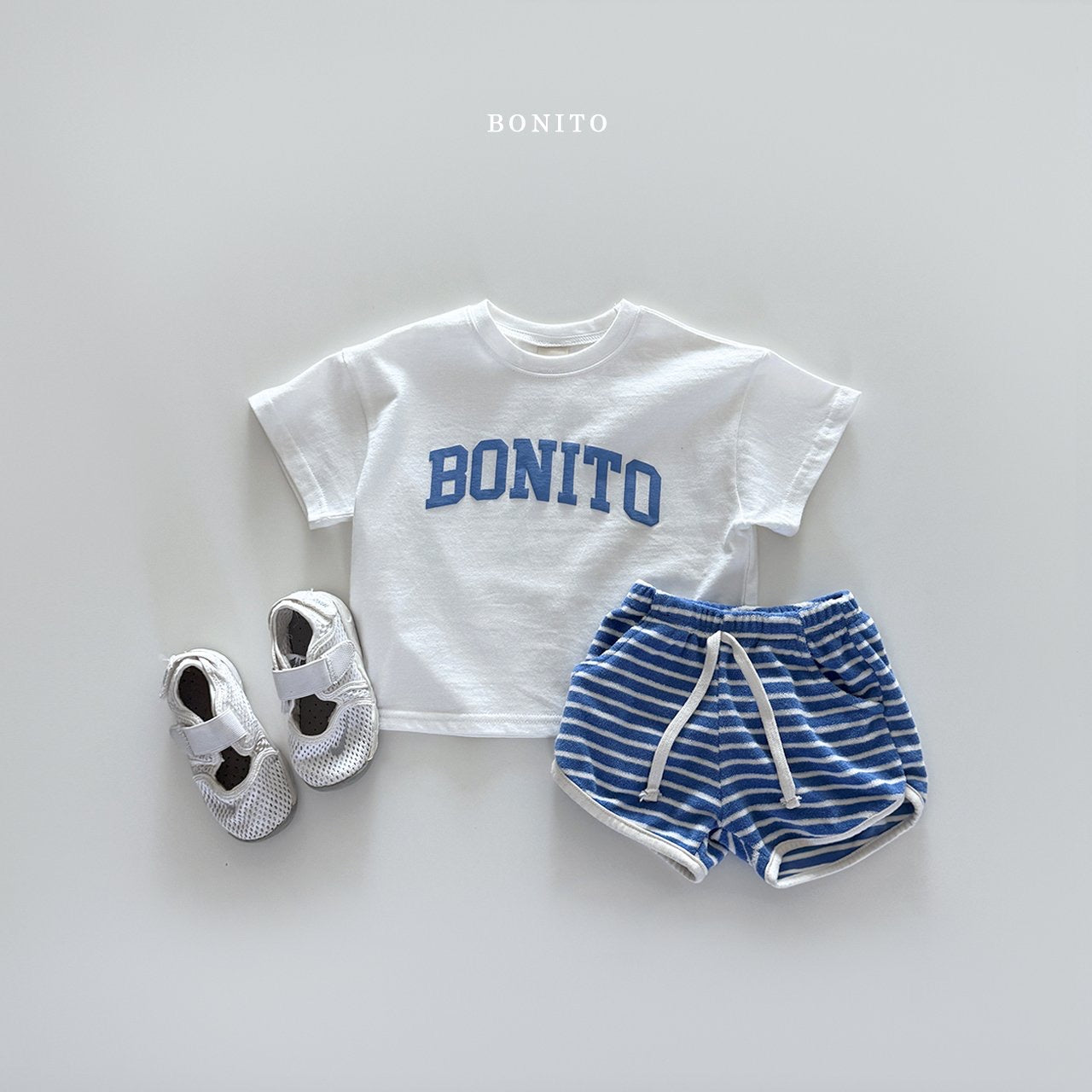 bonito st clor string terry shorts (70-140cm)