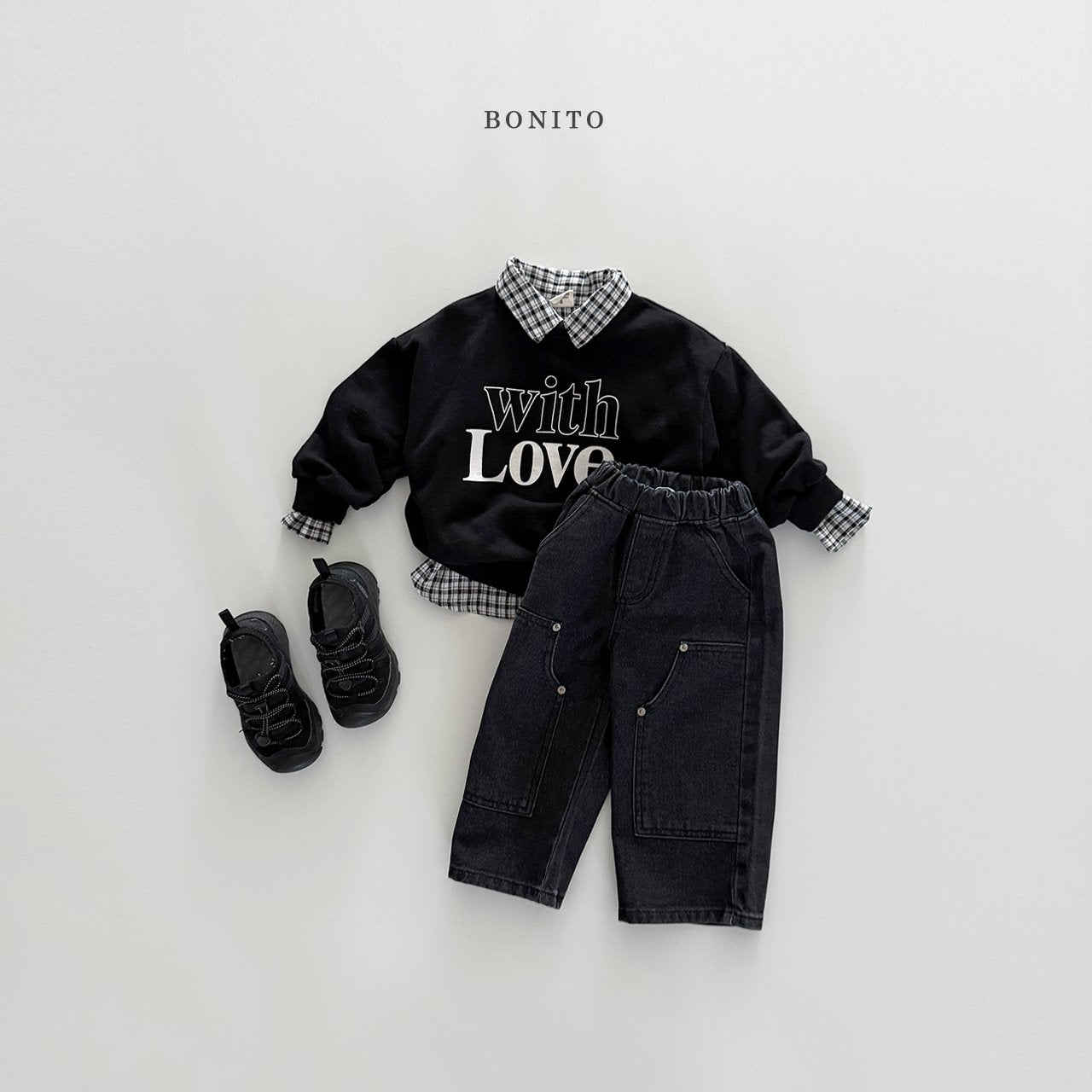 bonito check shirt (~80-140cm)