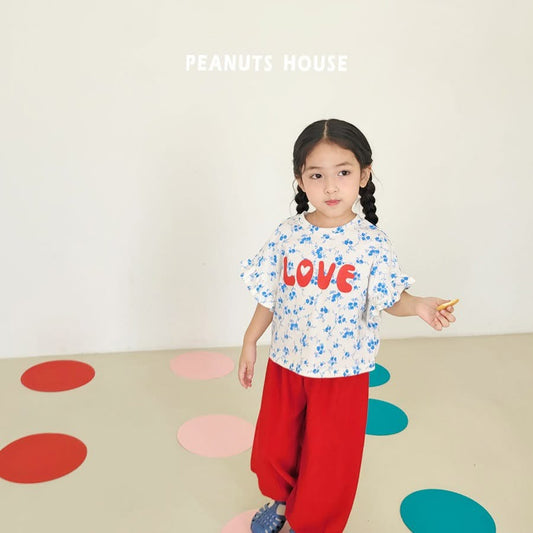 Peanuts 荷葉花花上衣 (85-140cm)