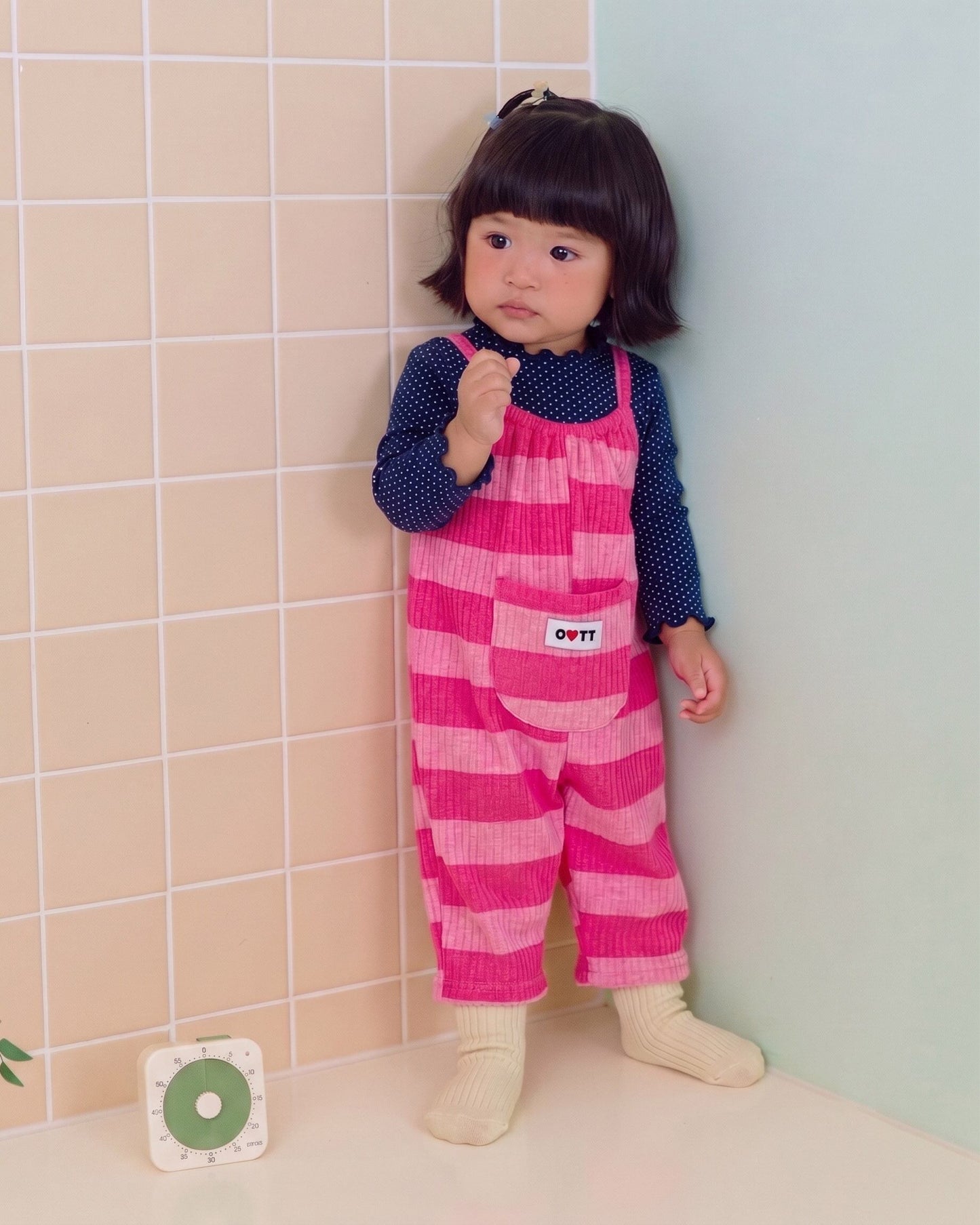 oottbebe bright stripe overall (65-115cm)