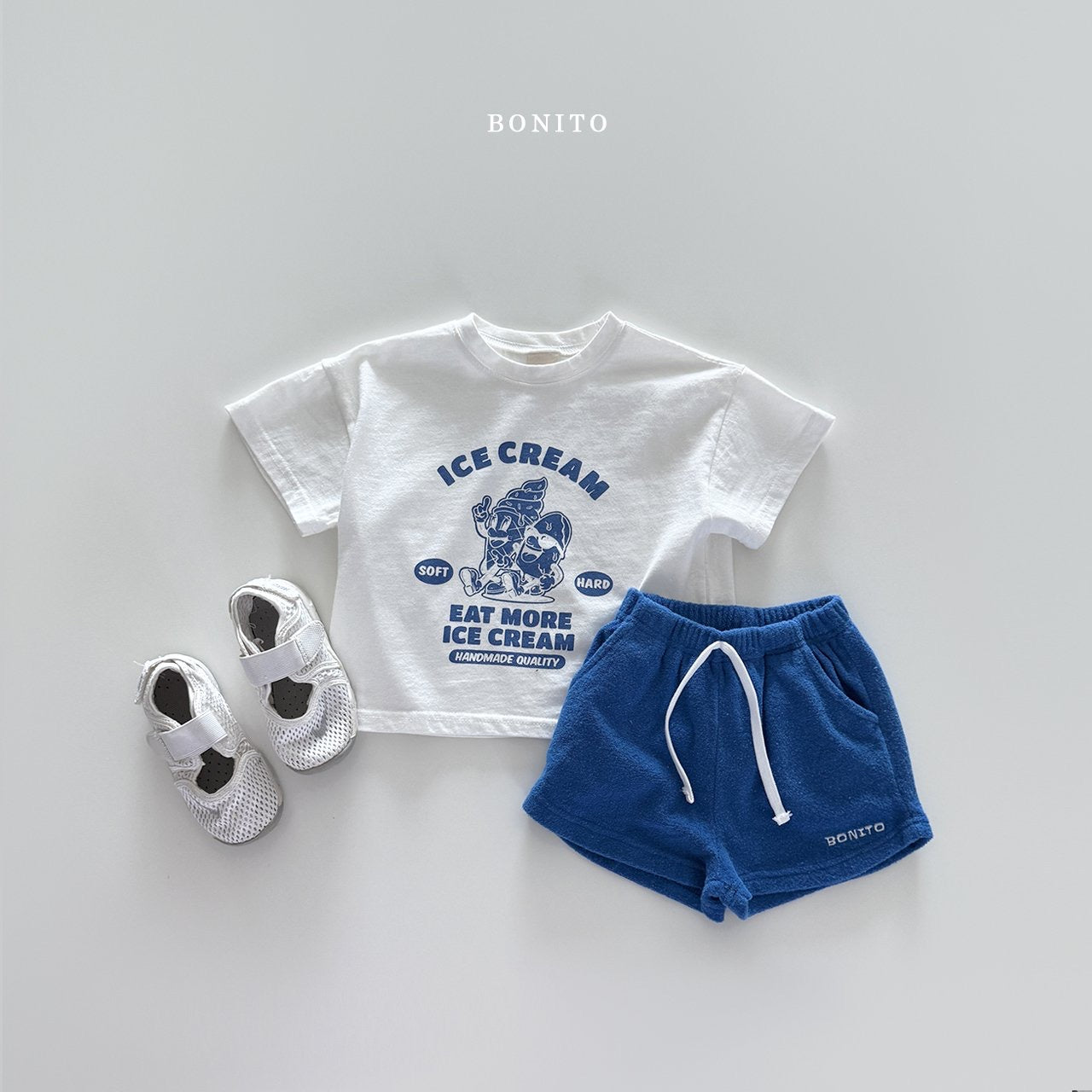bonito plain terry shorts (70-140cm)