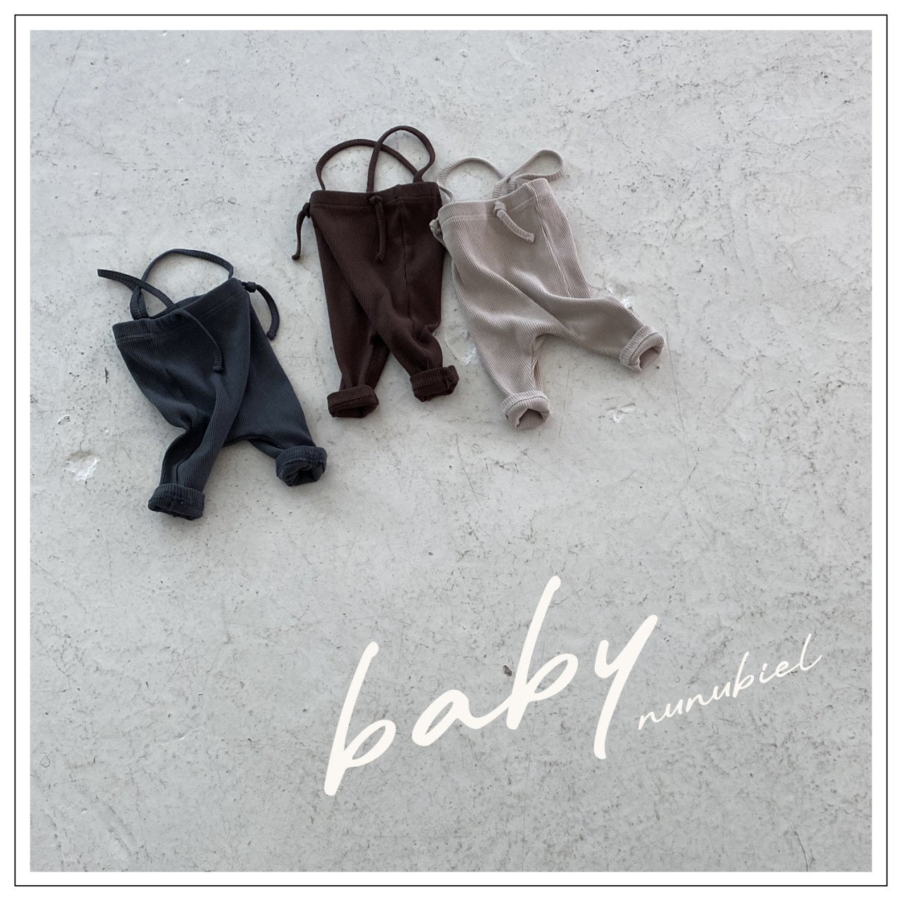 nunubiel bebe ribbed leggings (3-18m)