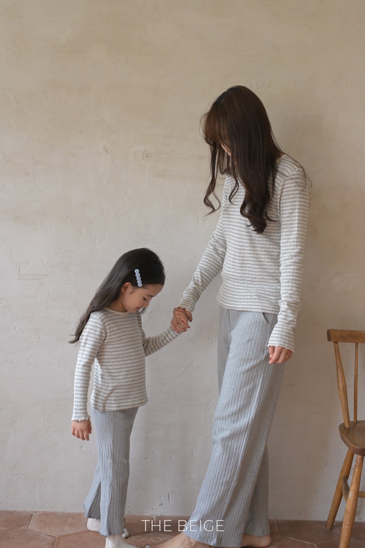 the beige rib pants(adult)