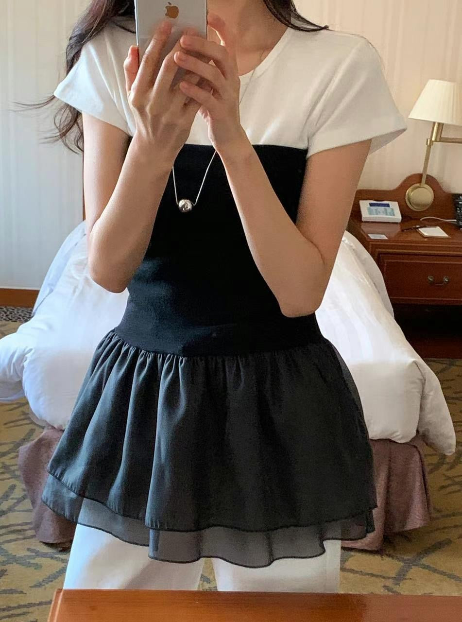 平口傘擺top *共2色
