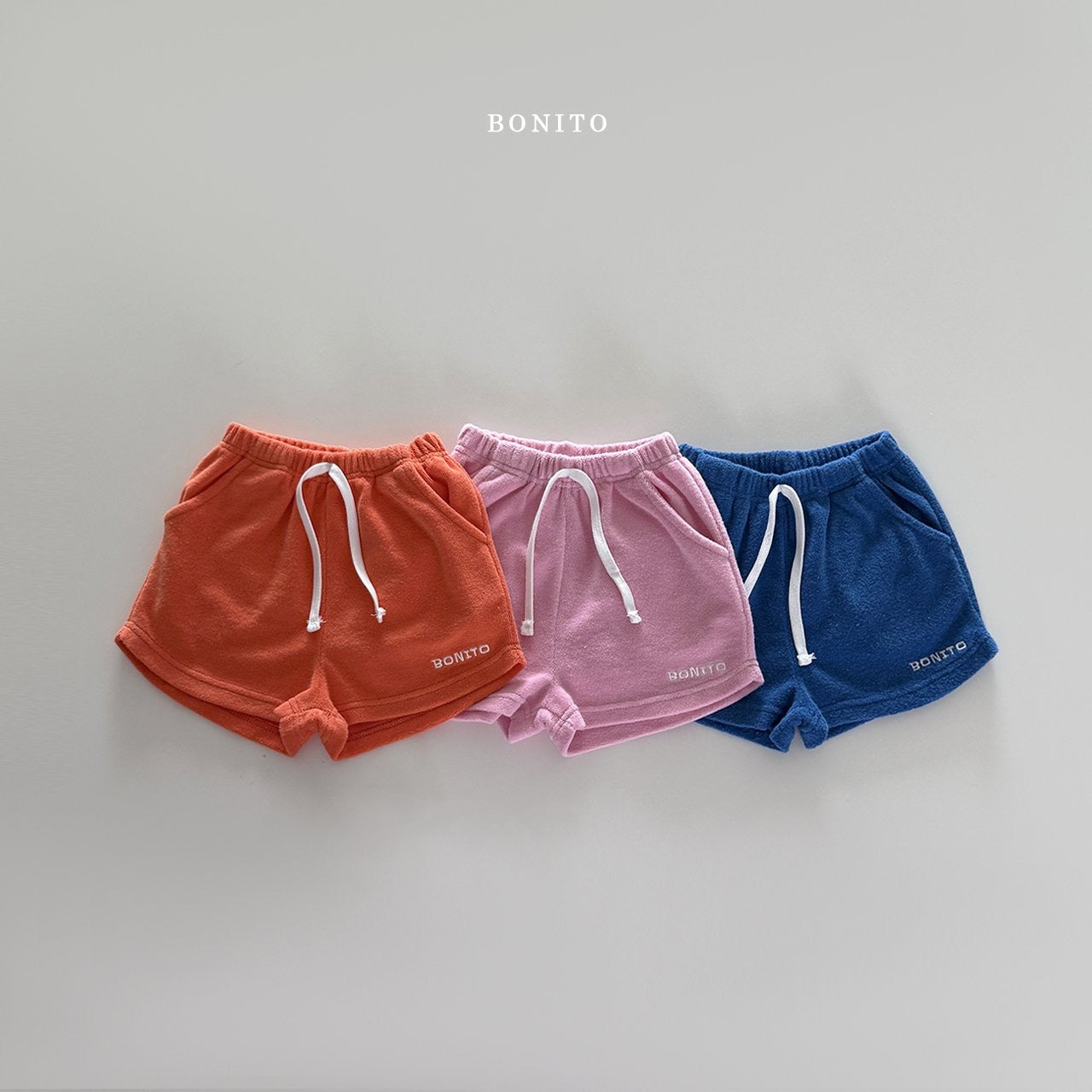 bonito plain terry shorts (70-140cm)