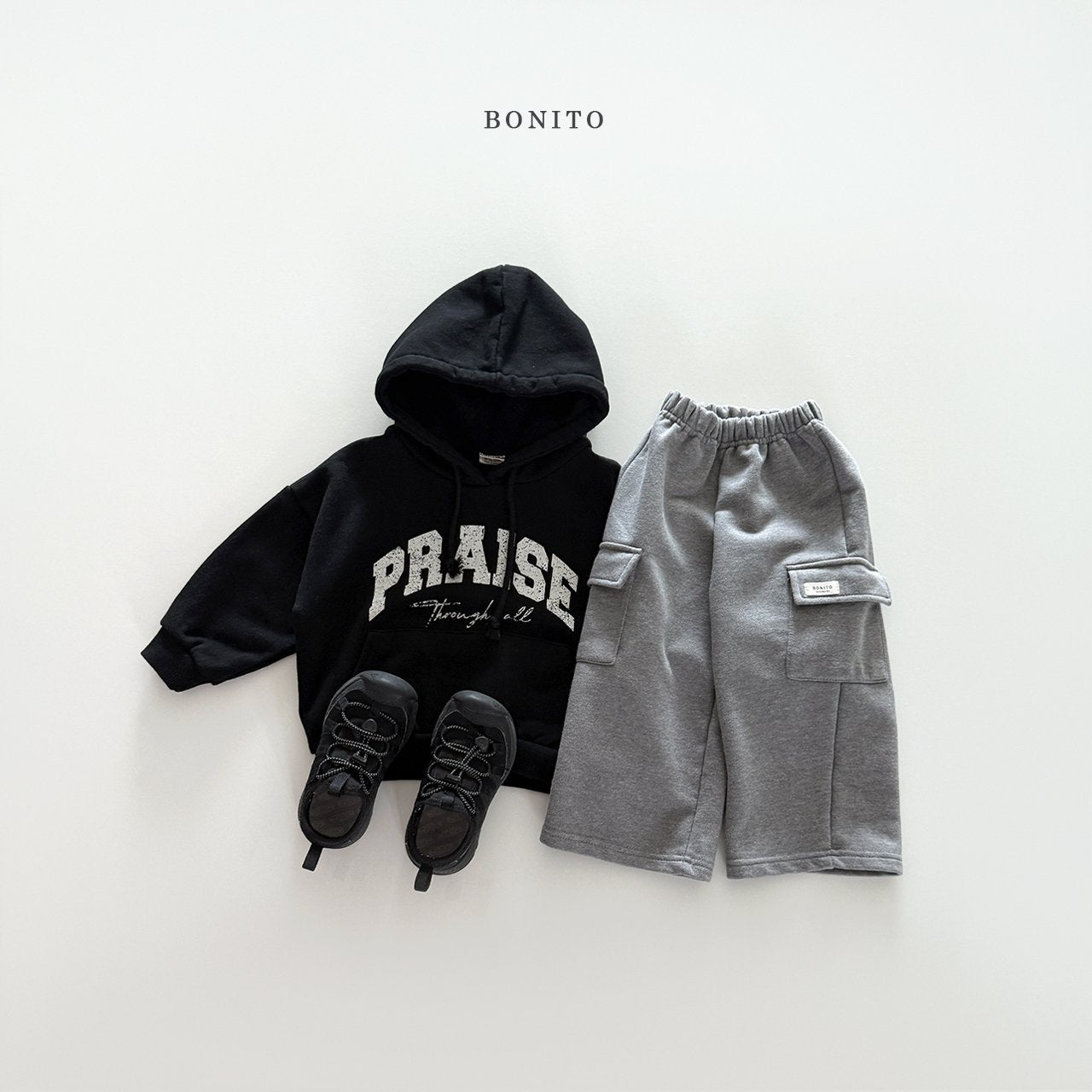 bonito soft terry cargo pants (~80-140cm)