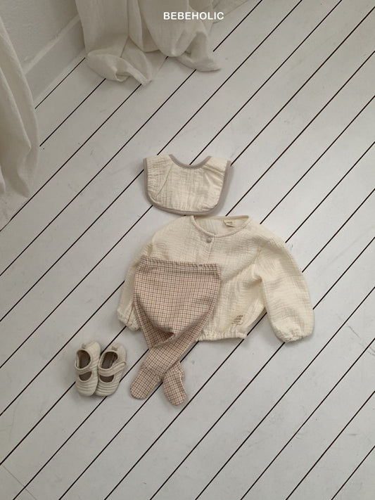 bebeholic check footed leggings (3-18m)