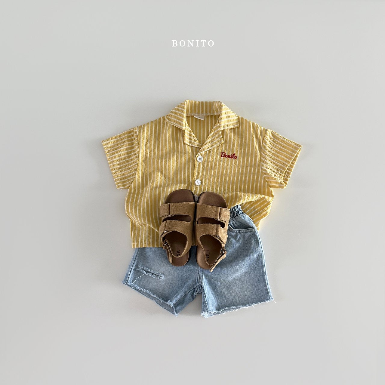 bonito cutting denim shorts (70-140cm)