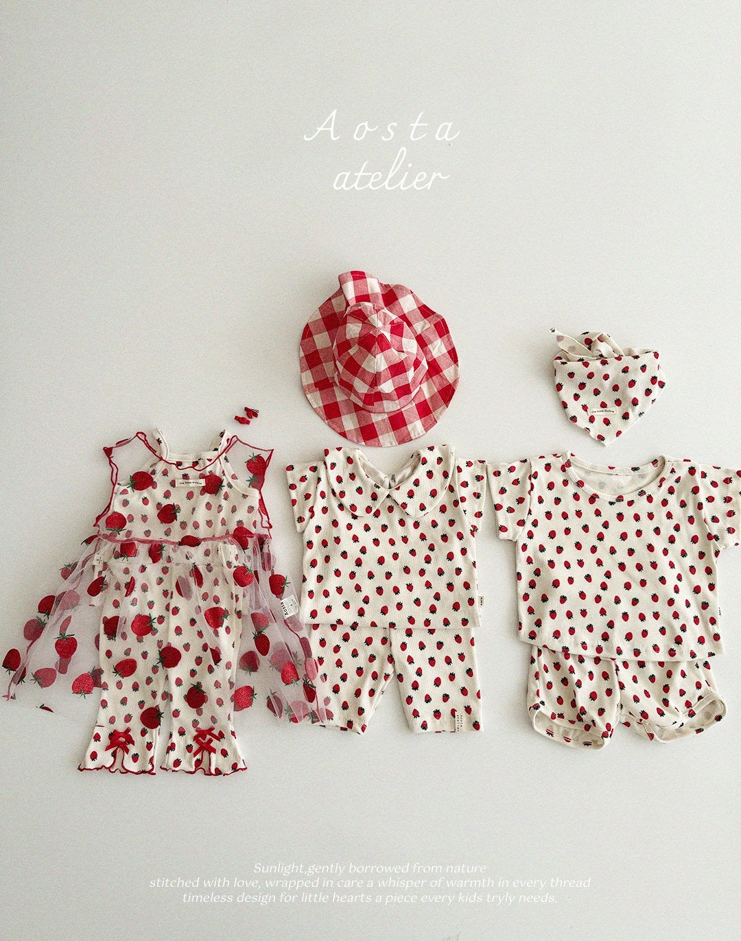 Aosta lace strawberry dress