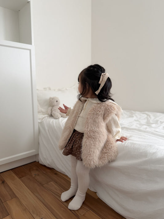 mimi market fur vest (70-85cm)