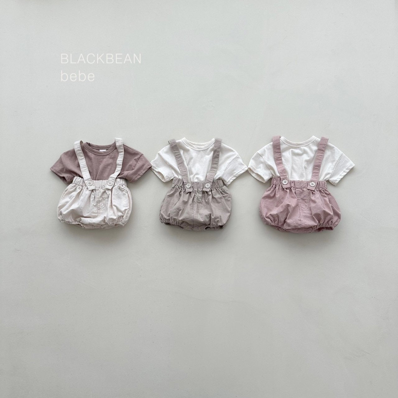 blackbean pampam bloomer set(3-18m)