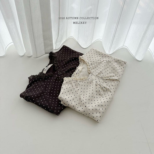 melikey dot shirring t (~80-140cm)