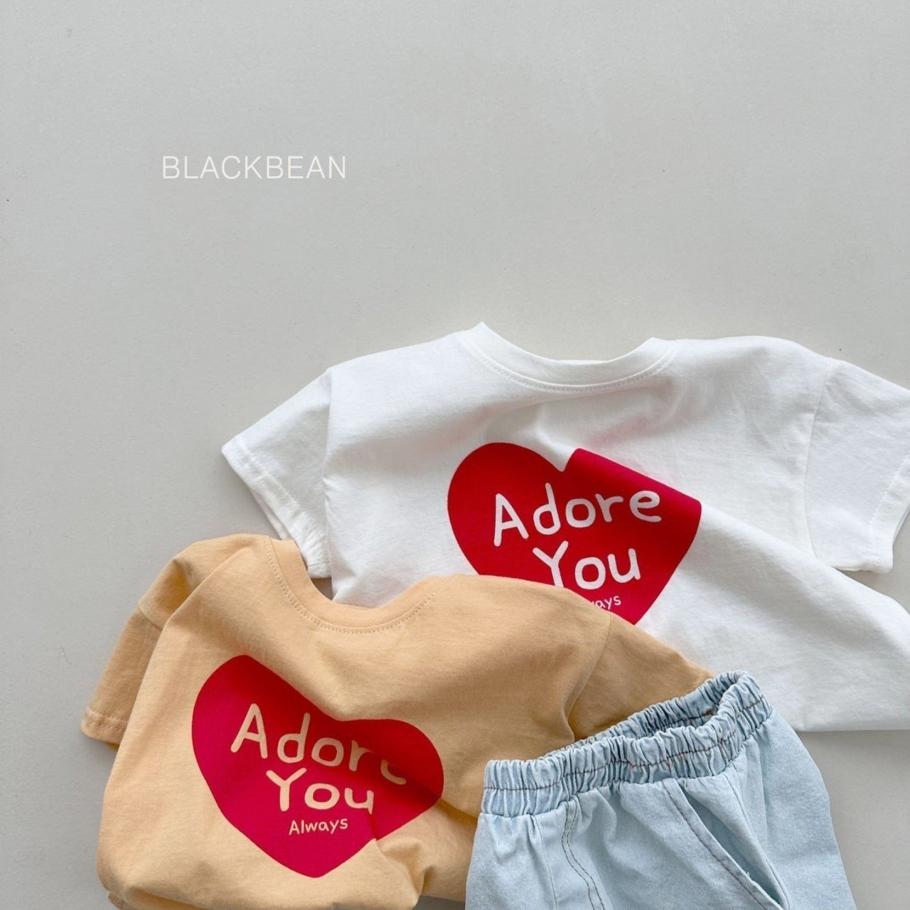 blackbean heart tee(bebe&kids)