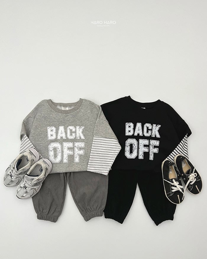 HAROHARO back off layered tee (85-140cm)