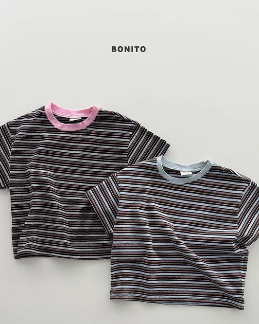 Bonito uni stripe color tee (~80-140cm)