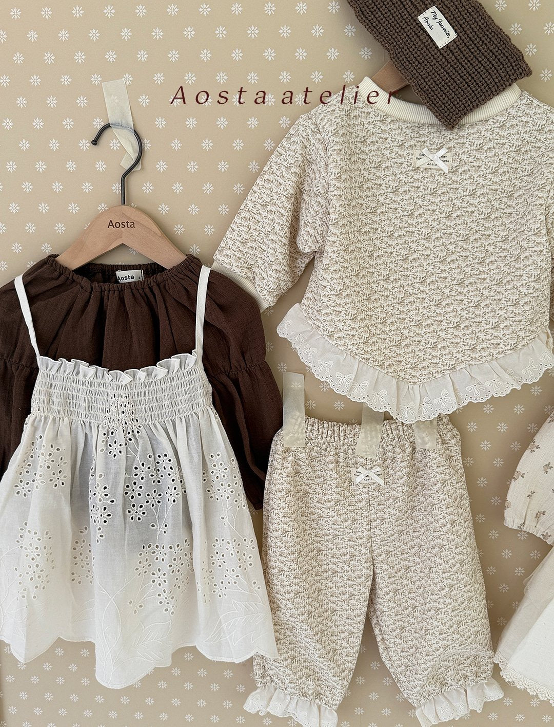 Aosta lace leaf dress