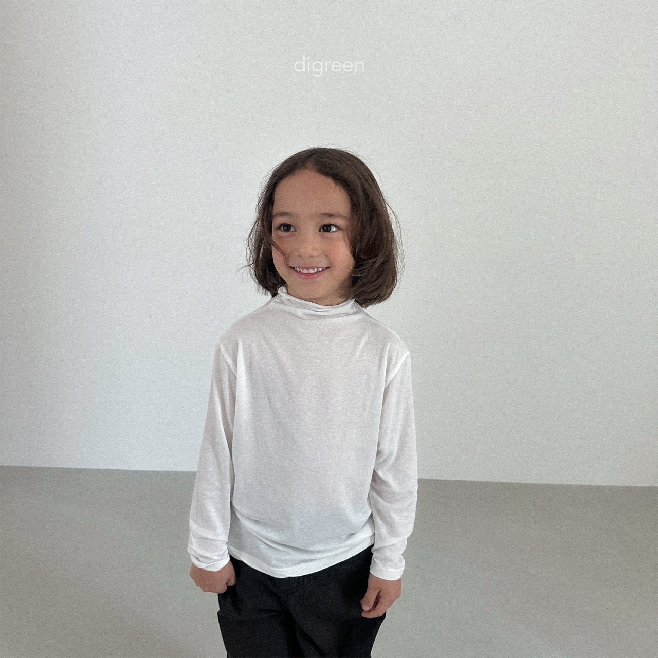 digreen stretchy soft turtleneck (90-130cm)