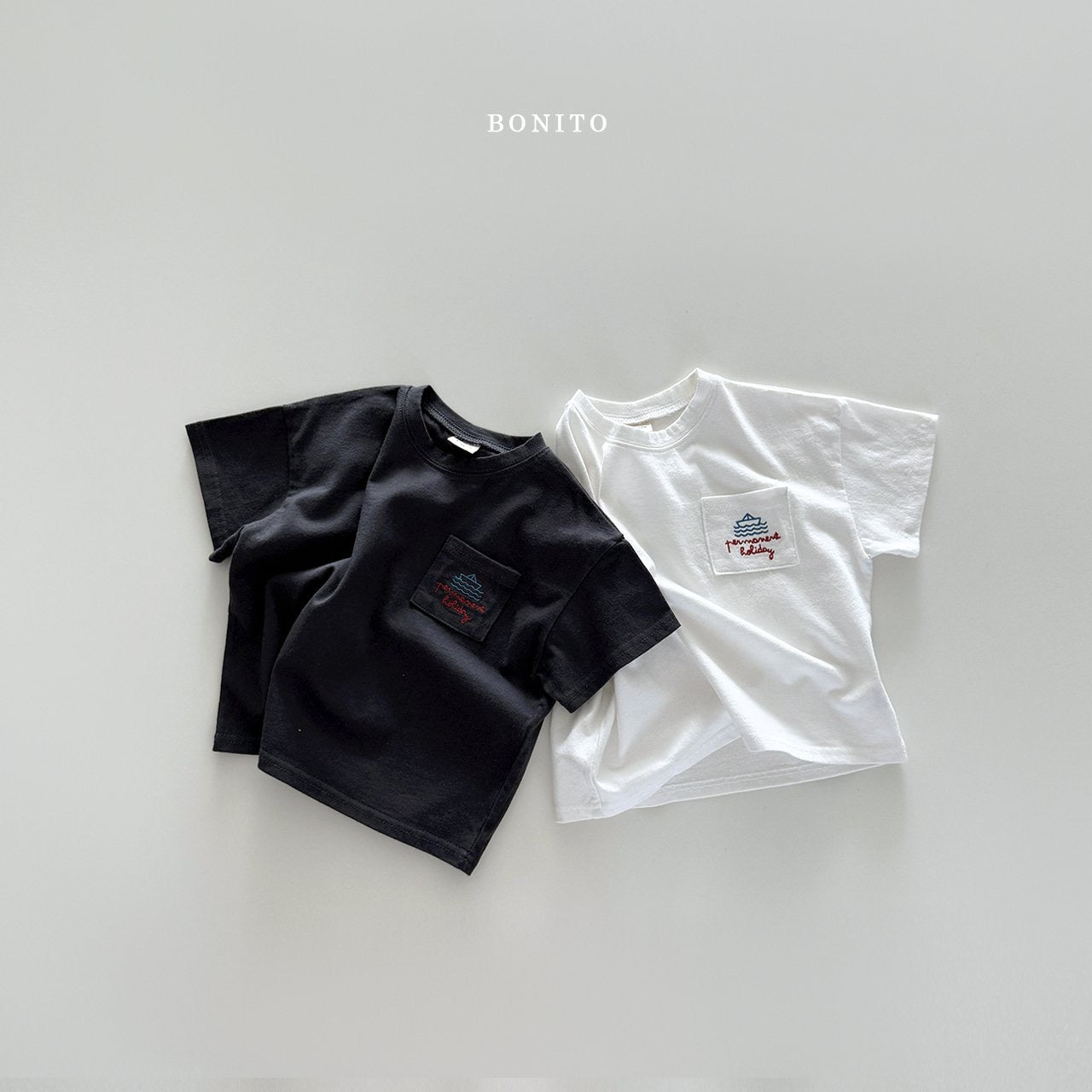 bonito sailboat pocket tee(70-140cm)