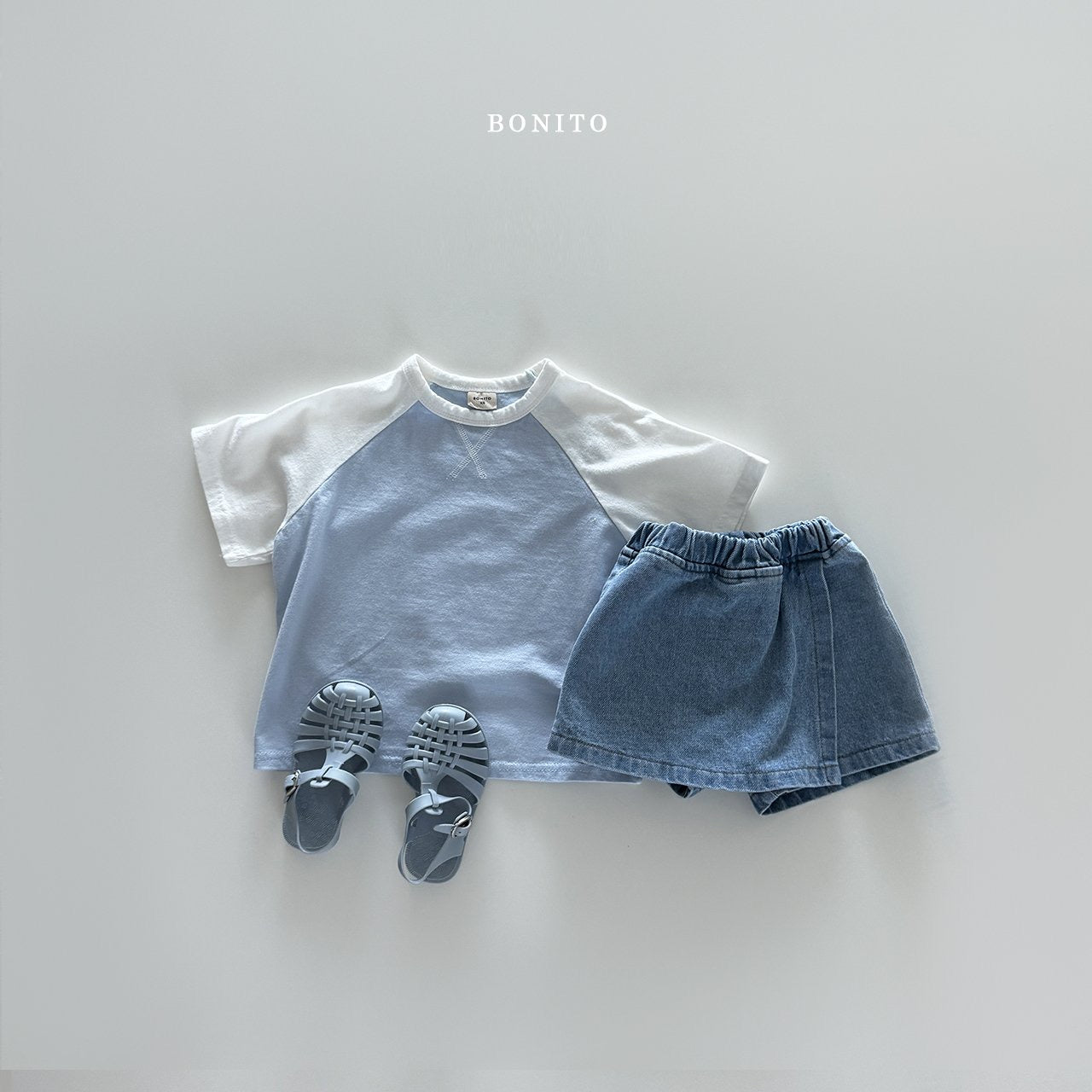 bonito denim skirt shorts (70-140cm)