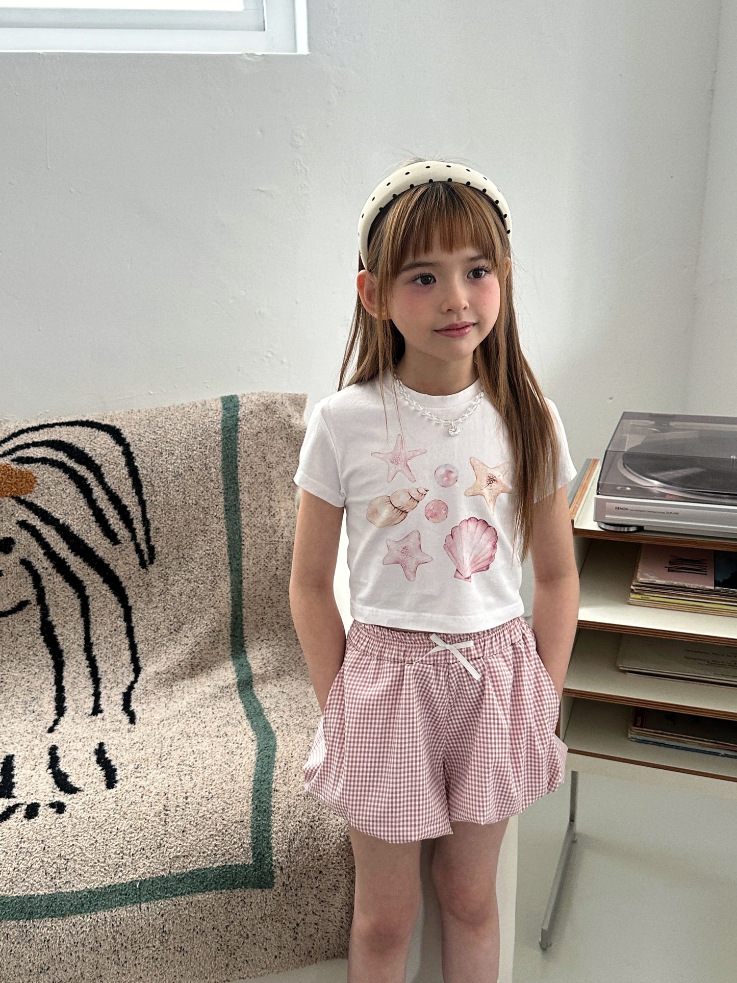 ELLYMOLLY shell crop tee (90-145cm)