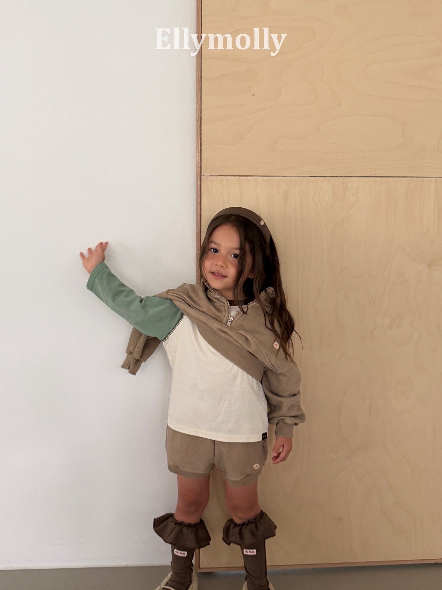 ELLYMOLLY color block raglan t (90-160cm)