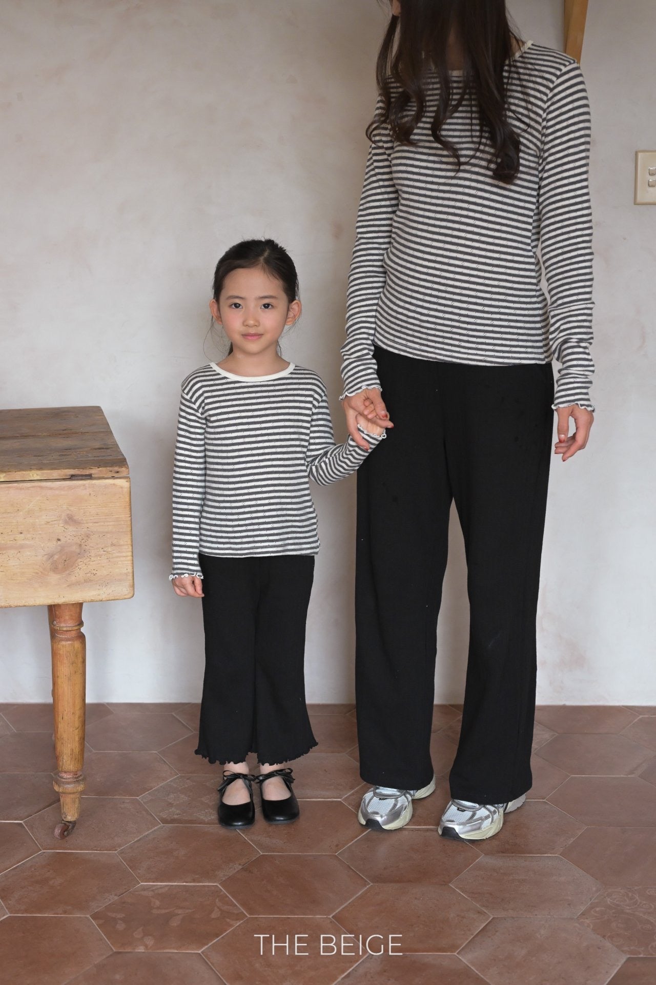 the beige rib pants(adult)