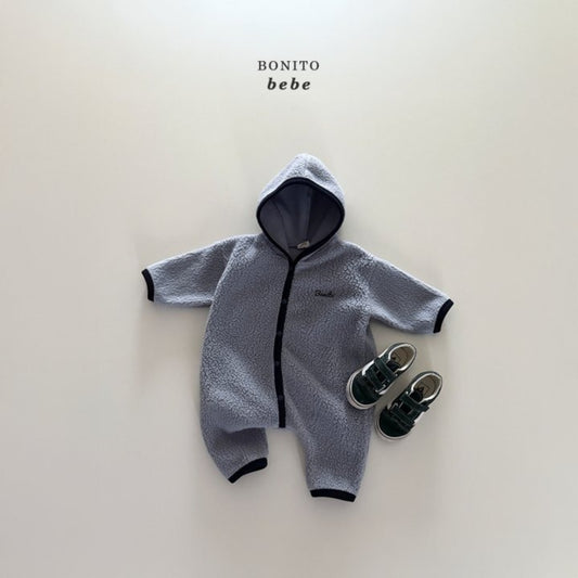 Bonito dumble rappa hooded rompers (3-18m)