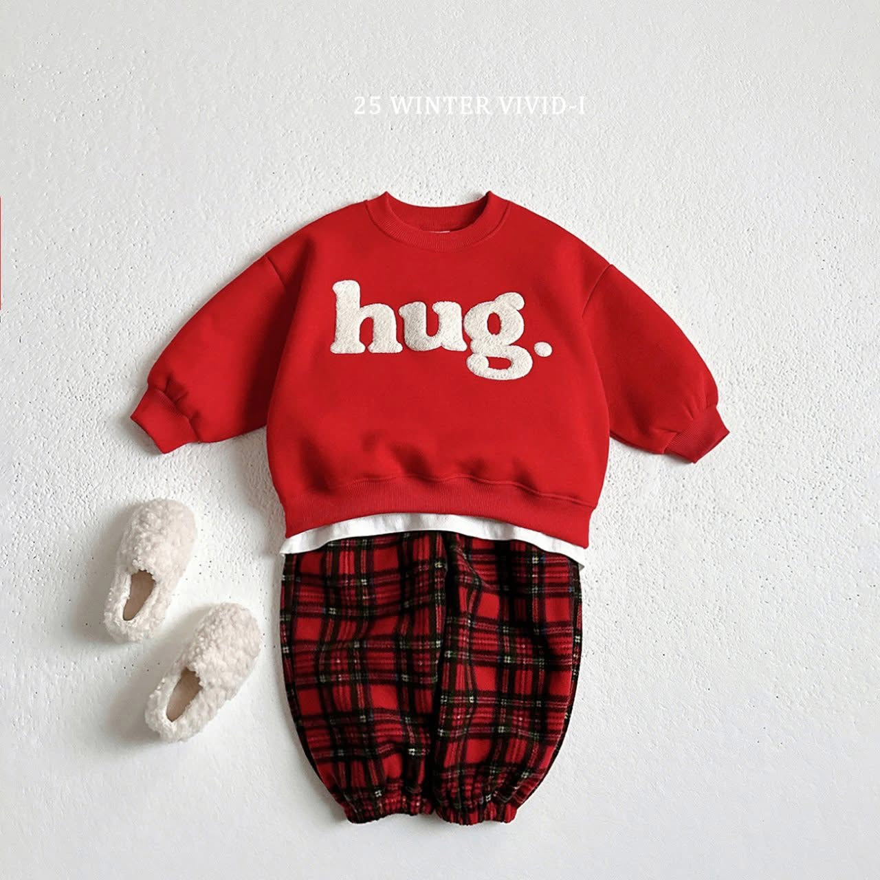 Vivid 毛毛字Hug上衣 (75-135cm)