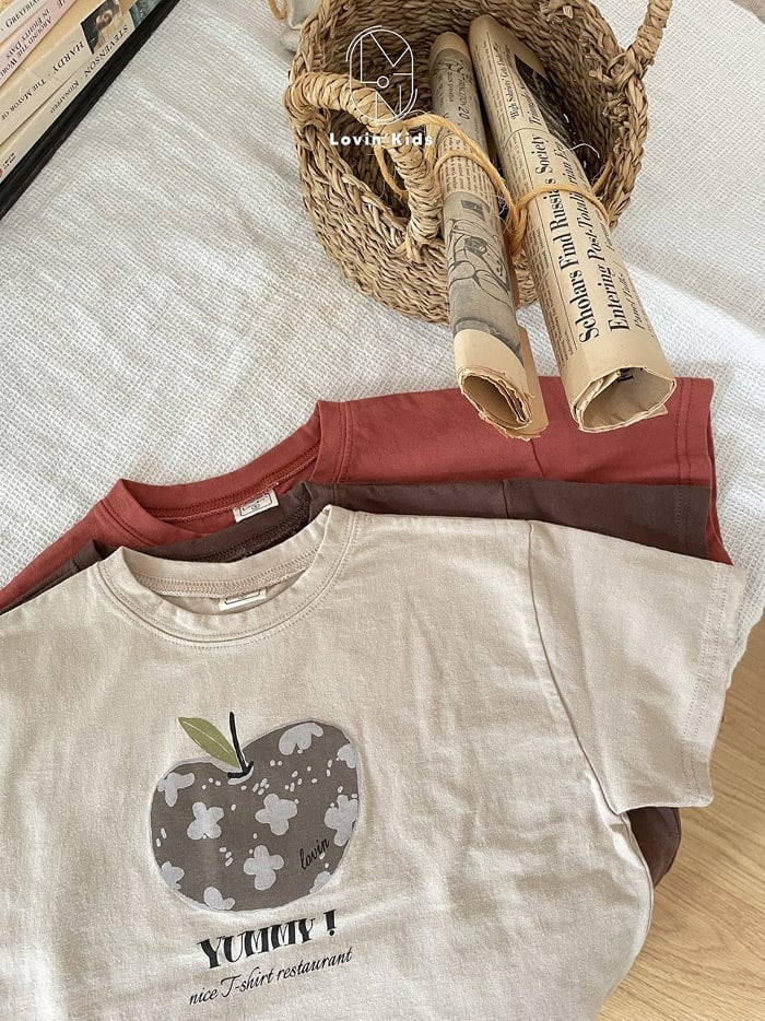 lovin apple short sleeve tee (80-125cm)