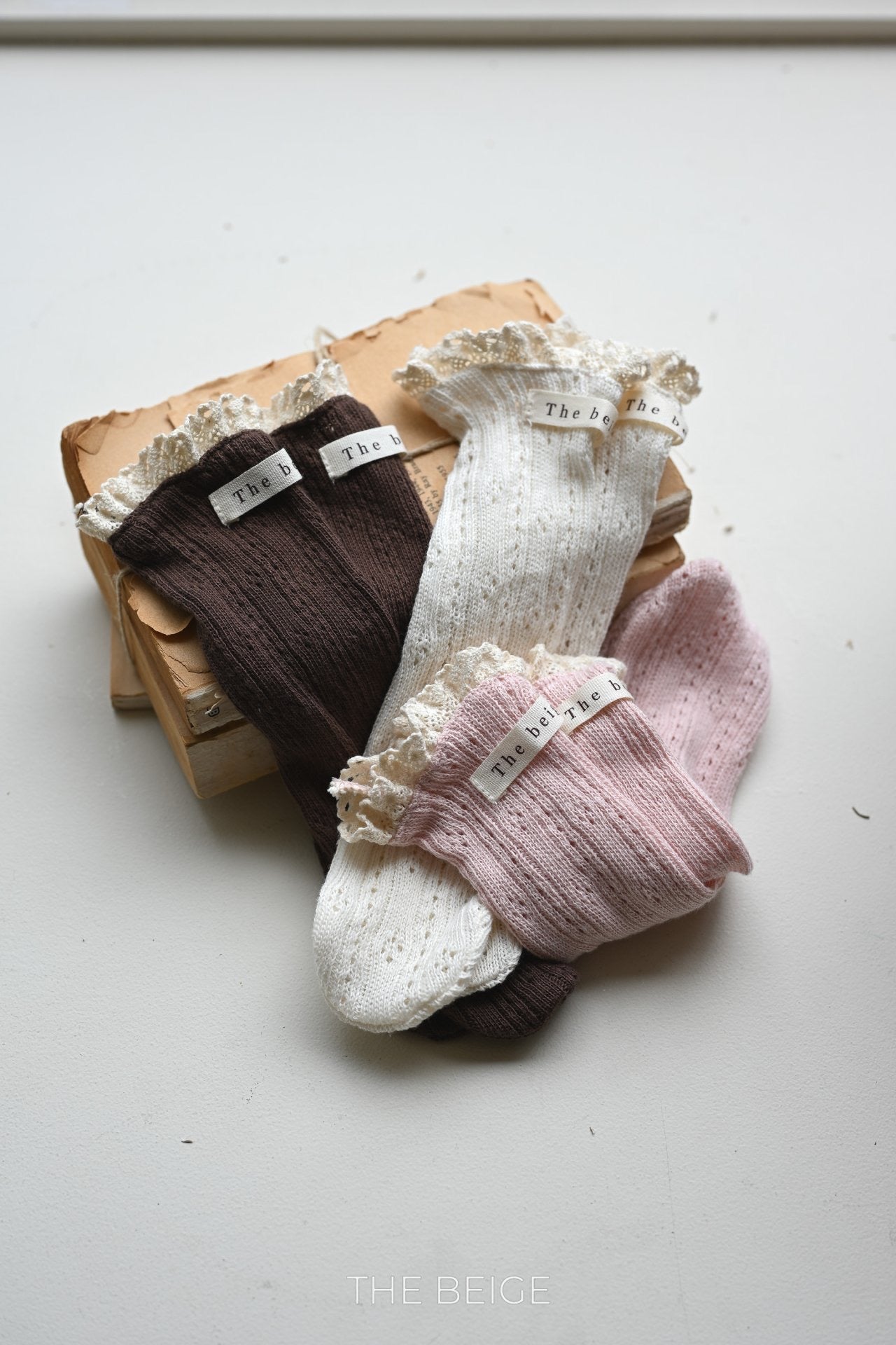 the beige autumn socks(baby)