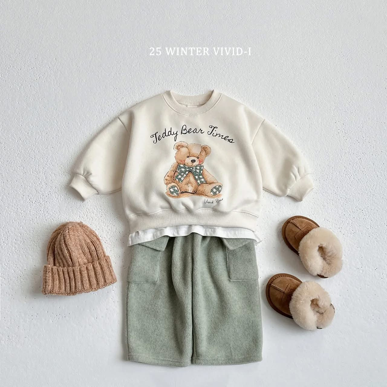 Vivid 看絨保暖口袋工裝褲 (75-135cm)